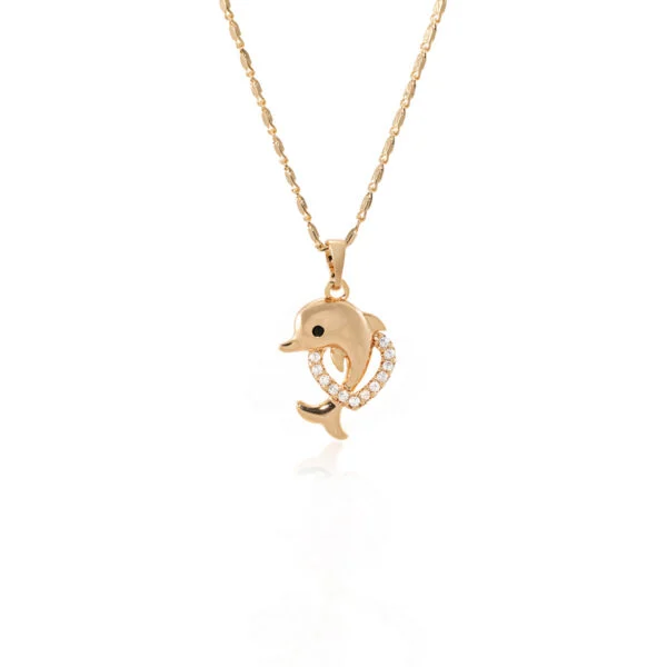 “Dolphin Heart" kaelakee