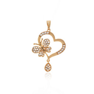 "Golden Love Butterfly" kaelakee ripats