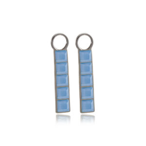 "Air Blue Opal" Pisa Silver ripatsid