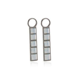 "White Opal" Pisa Silver ripatsid