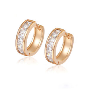 Celestia Hoops Crystal Regular gold