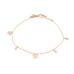 Butterfly crystal charms jalakett