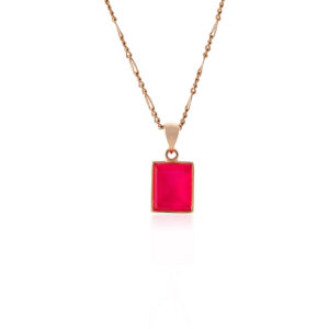 Neon Pink Candy Gold kaelakee