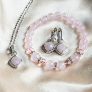 "Roosa Kvarts" Magic One Silver täiskomplekt