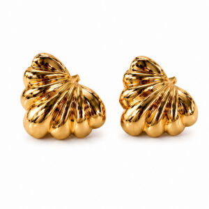 Golden Shell Studs