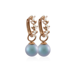 Light Blue Pearls + Pearl Allure Regular Rose Gold