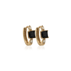Black Crystal Square Mini (B) Regular Gold