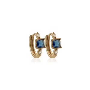 Blue Crystal Square Mini (B) Regular Gold